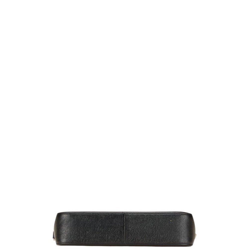 Burberry Nova Check Hobo Shoulder Bag Black Leather - Picture 3 of 9